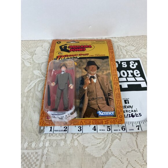 Indiana Jones Retro Collection Dr. Henry Jones Sr. Action Figure New Box Defects - Picture 13 of 14